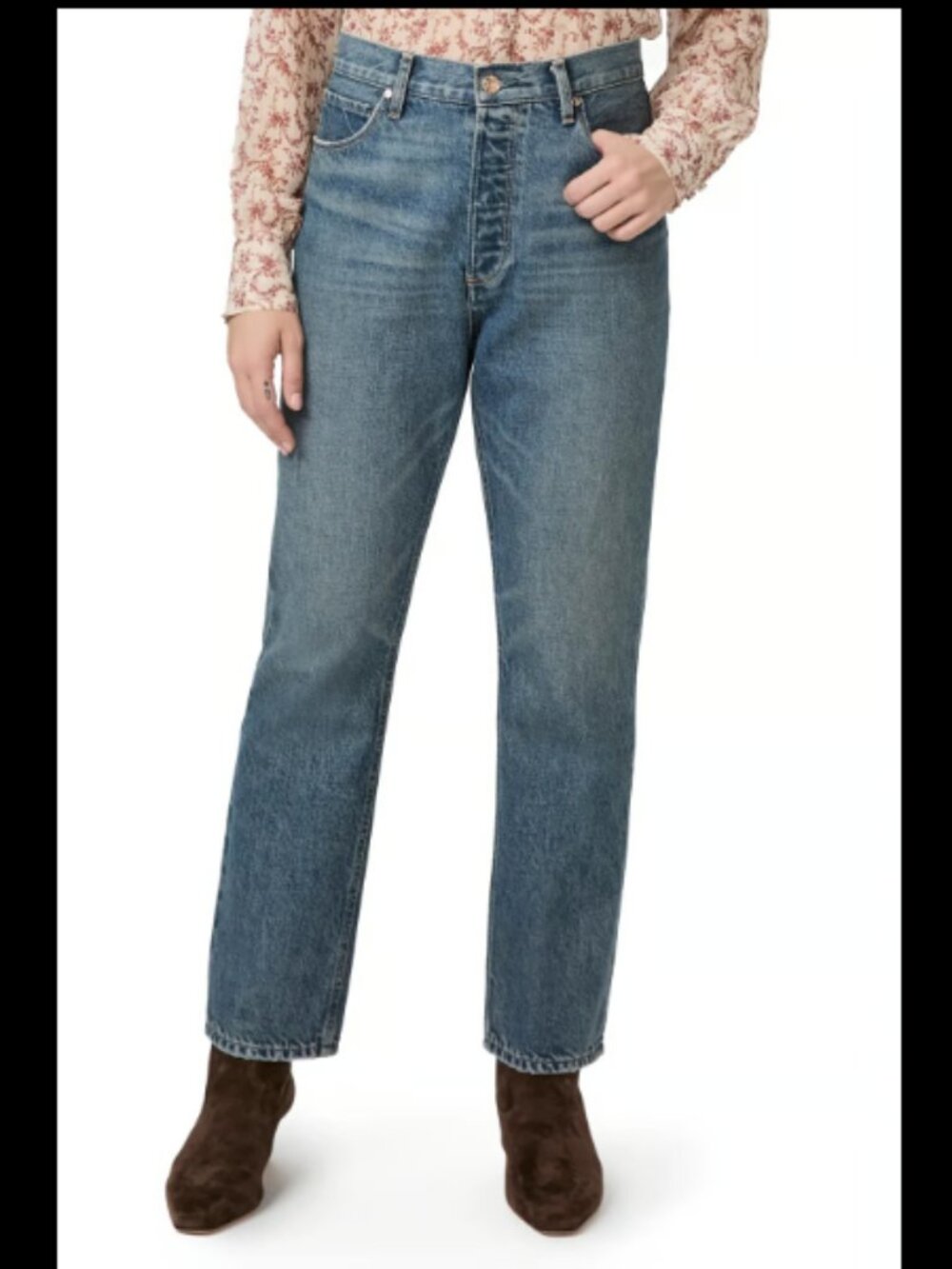 PAIGE Billy High Waist Ankle Straight Leg Jeans Size 27 NWT